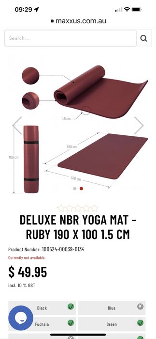 Saltea yoga Pilates de lux cu spuma de cauciuc natural cu memorie  Sal