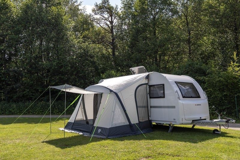 Cort pentru rulota partial cu structura pe aer ONE BEAM AIR 325