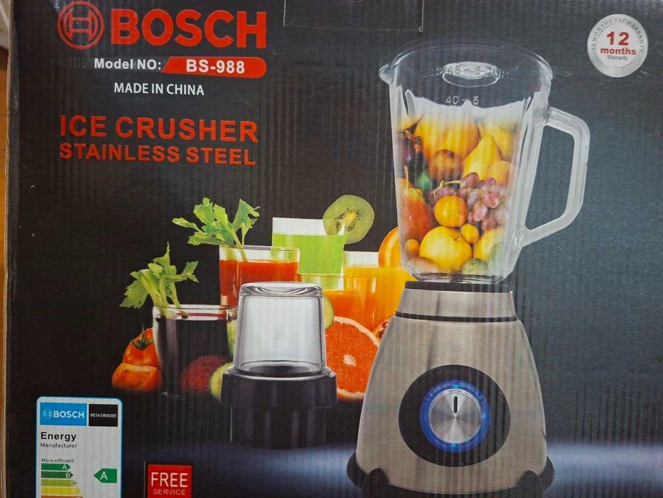 Стационарный блендер 3 в 1: измельчитель, кофемолка, блендер