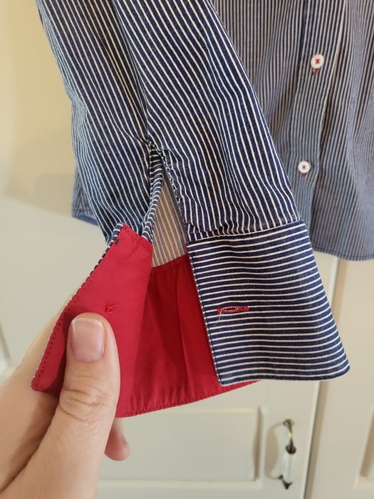 Set 2 cămăși cu dungi bumbac femei mărimea M