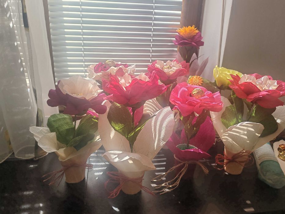 Цветя от креп хартия за всеки повод!