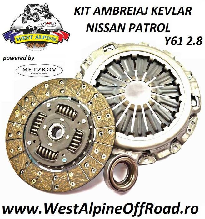 Kit ambreiaj NISSAN PATROL Y61 2.8-HeavyDuty KEVLAR Cuplu600Nm PREMIUM