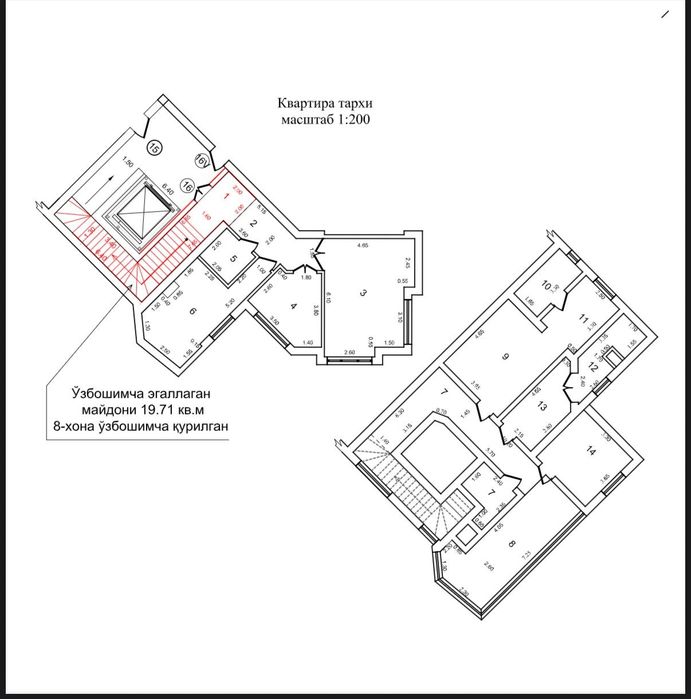 ЖК Minor Дуплекс 5 ком, 166.4 м2. Ор-р: Малика, канал Анхор
