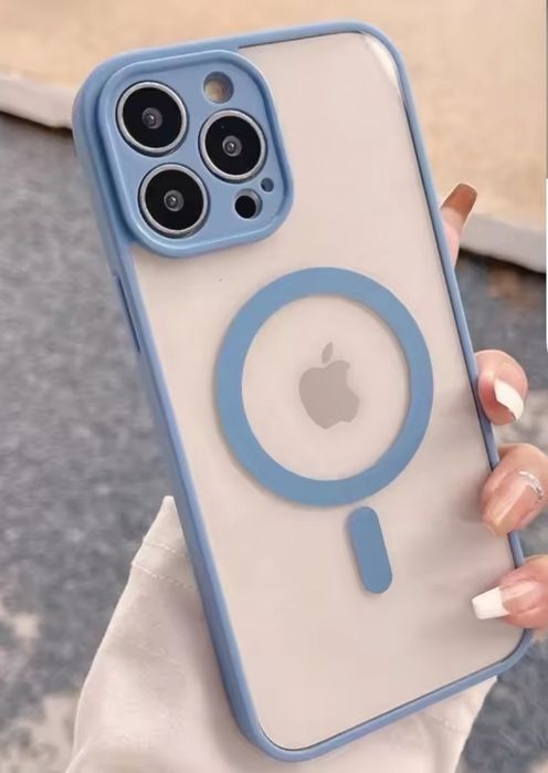 Силиконов кейс,гръб за IPhone 12,13,14,15, всички модели Magsafe 7цвят