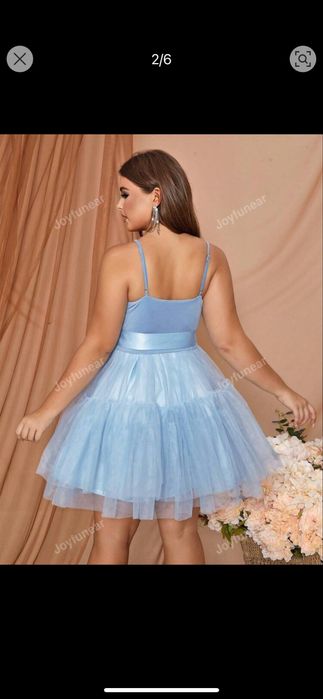 Синя рокля  Shein