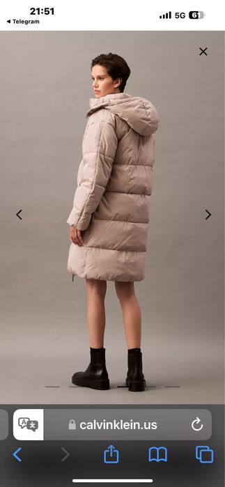 Длинная куртка Calvin Klein