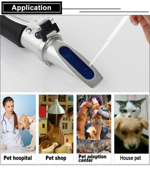 Клиничен рефрактометър за животни серумен протеин котки и кучета