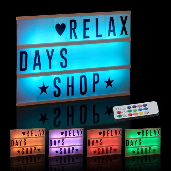 Светеща кутия с промяна на цвета Relaxdays