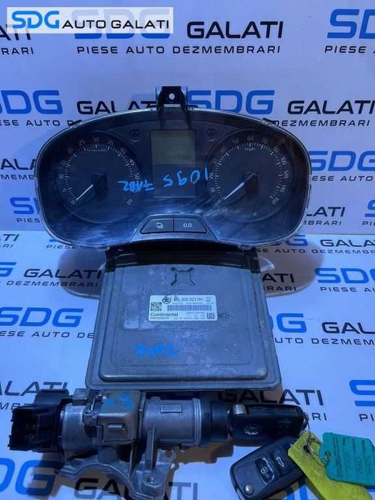 Kit Pornire ECU Calculator Motor Ceas Bord Imobilizator Cip Cheie Skoda Fabia 2 1.6 TDI CAY CAYA 2011 - 2015 Cod 03L906023NH 5WP42930AA