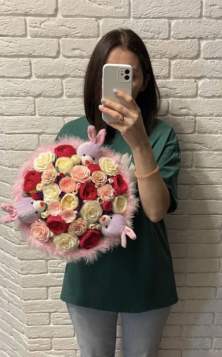 Букеты из игрушек для девочек