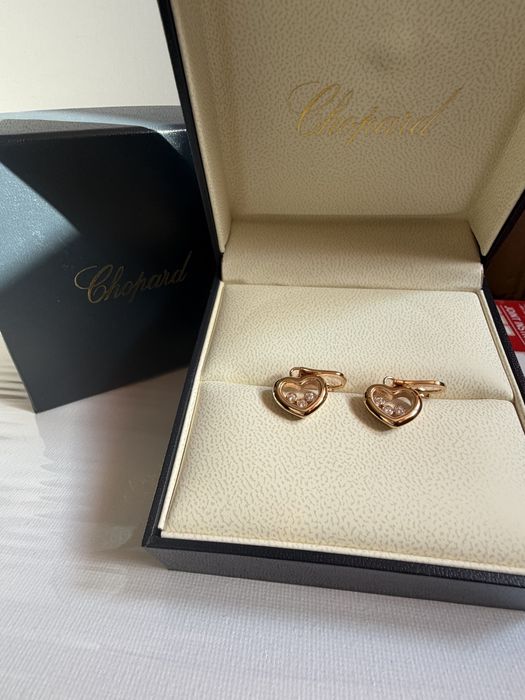 Нови обеци Chopard happy diamonds