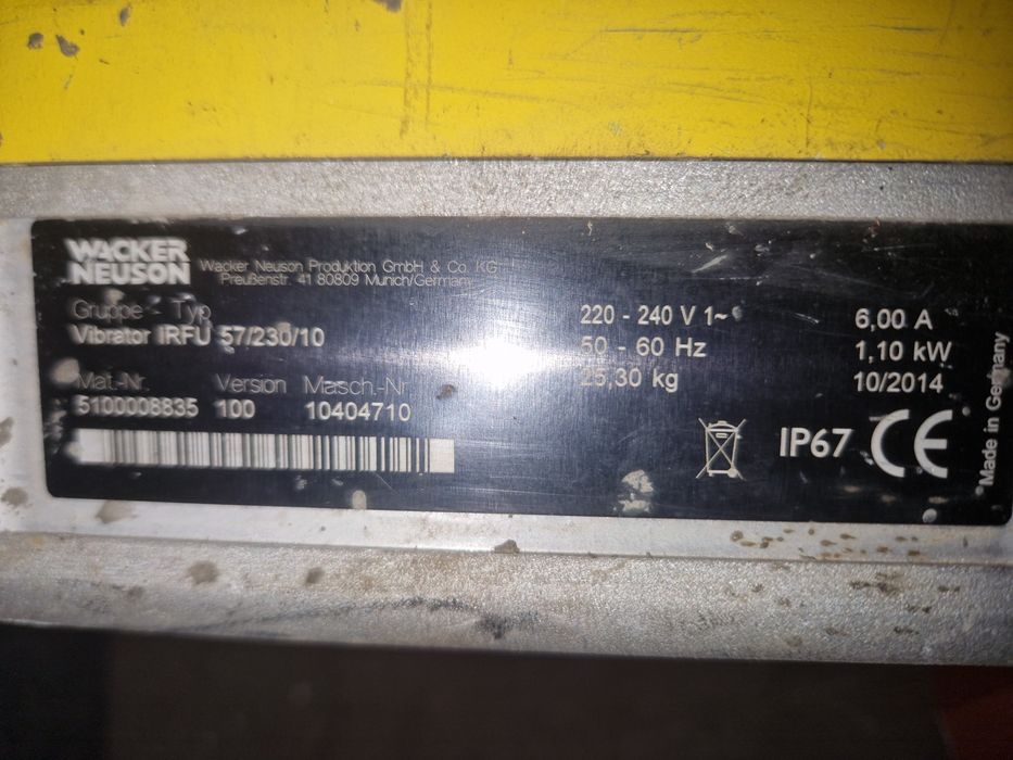 Vibrator Wacker IRFU 57