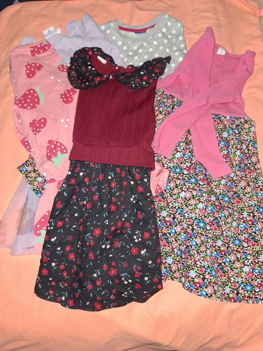 Lot rochite maneca lunga 110-116 5buc