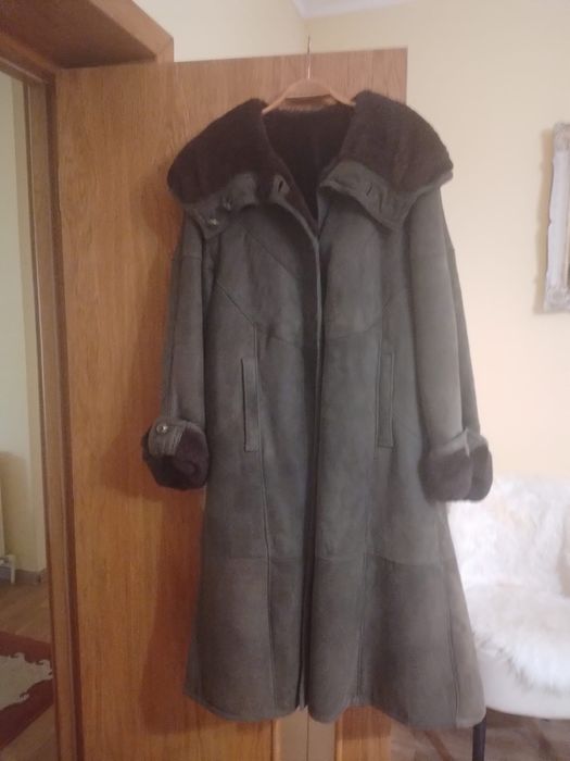 Cojoc dama lung piele naturala