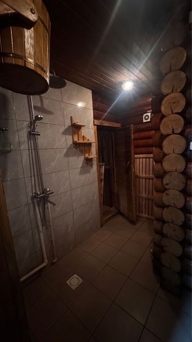 Баня из сруба, на дровах