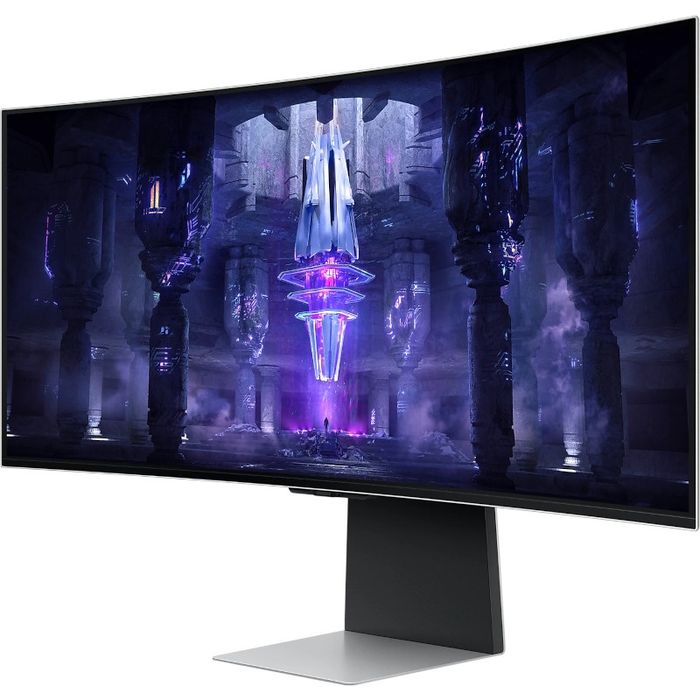 Monitor OLED Samsung Gaming Odyssey G8 G85SB LS34BG850SUXEN Curbat 34 inch UWQHD OLED 0.1 ms 175 Hz USB-C HDR FreeSync Premium
