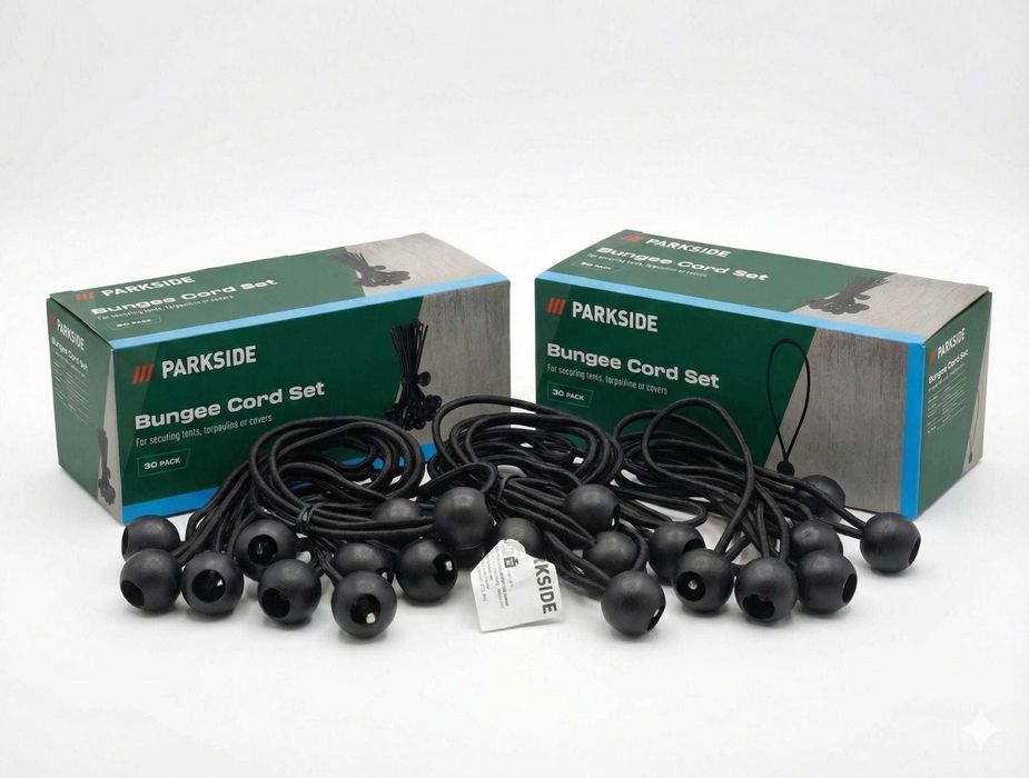 Set 30 accesorii sfera PARKSIDE, corzi elastice rezistente  tensionare