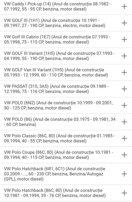 kit saboți cu pistonase si protecti vw, seat, skoda, audi