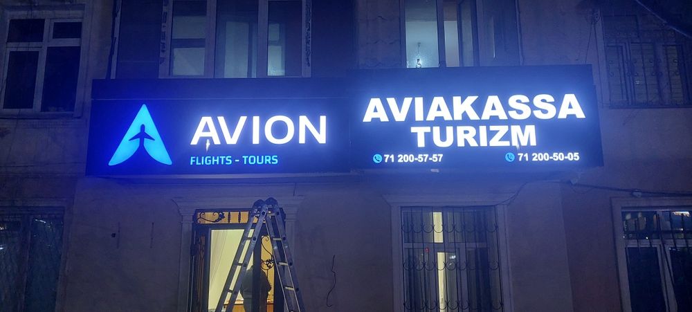 Bukva Bo'rtma Harflar Banner Orakal Laytboks