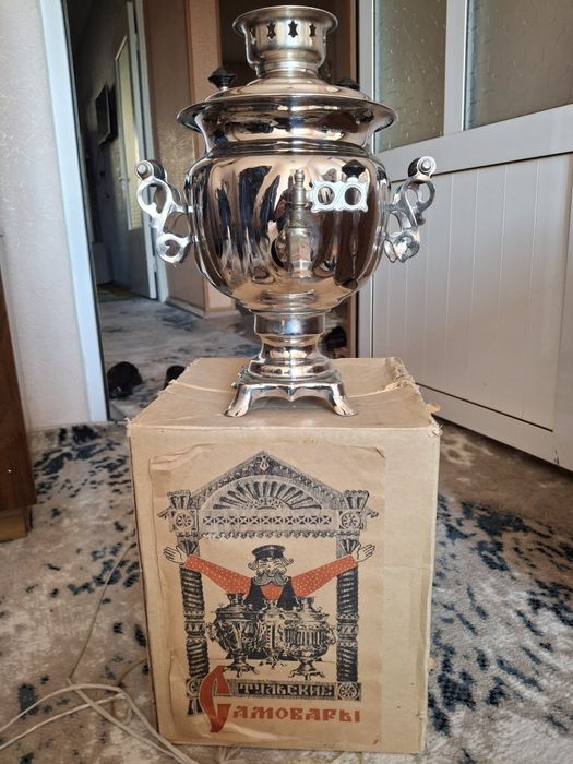Новый Тульский электросамовар в упаковке