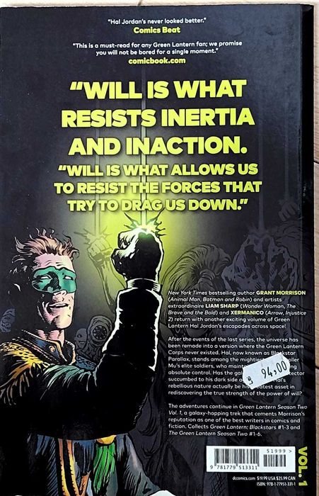 Comic book The green lantern - Season 2 Vol. 1