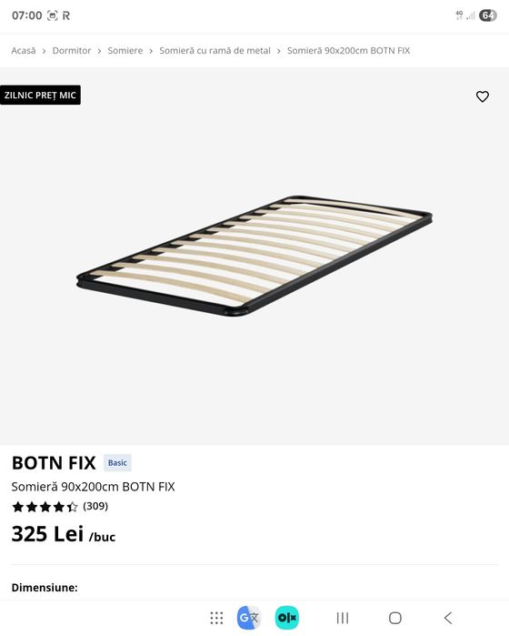 Saltele + bazar de pat + picioare+saltea de protecție