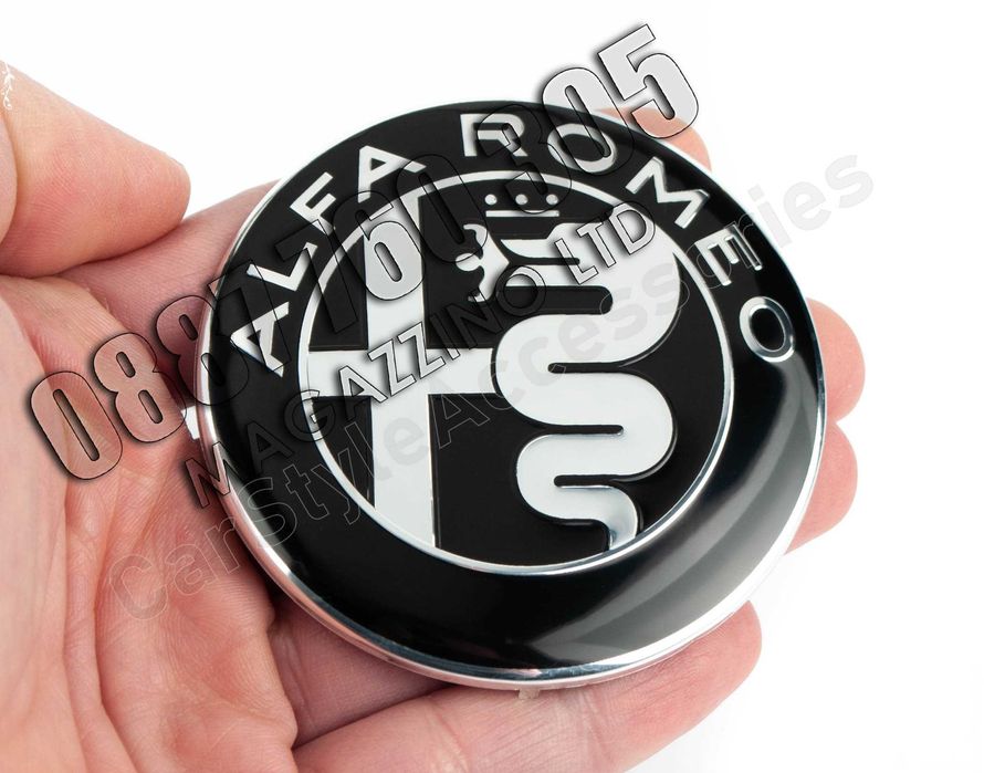 2 бр. Емблеми Алфа Ромео Предна и Задна 147, 156, 159, Brera, Mito
