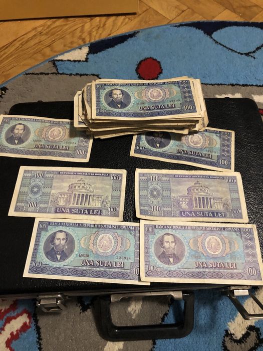 Bacnote vechii 100 lei Balcescu