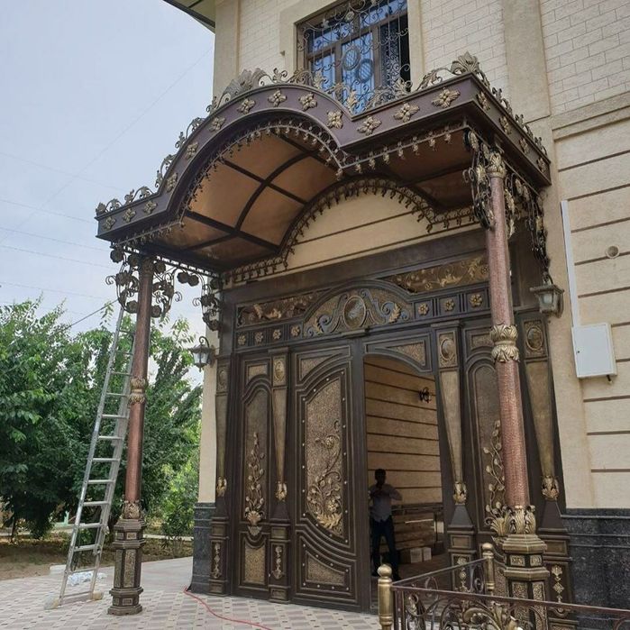 Darvoza kraska qilamiz/Покрасим ворота/Навес/Огрождение/решотка