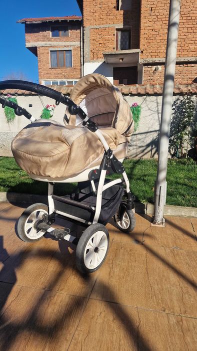 Lorelli Комбинирана количка KARA 2in1 /Въздушни гуми/Beige