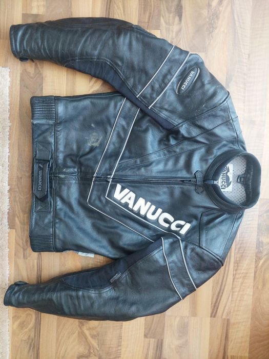 Geaca moto Vanucci,marime 48,piele naturala