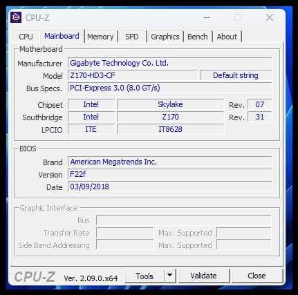Дънна платка GIGABYTE GA-Z170X-UD3+ Intel®  i7-6700K+16gb+ssd lga 1151