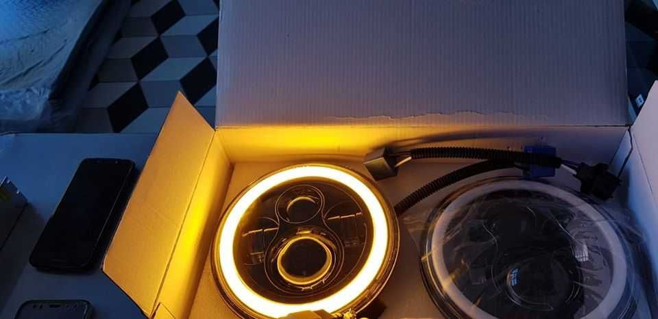 faruri led rotunde  cu semnalizare si daylight TRANSPORT 0