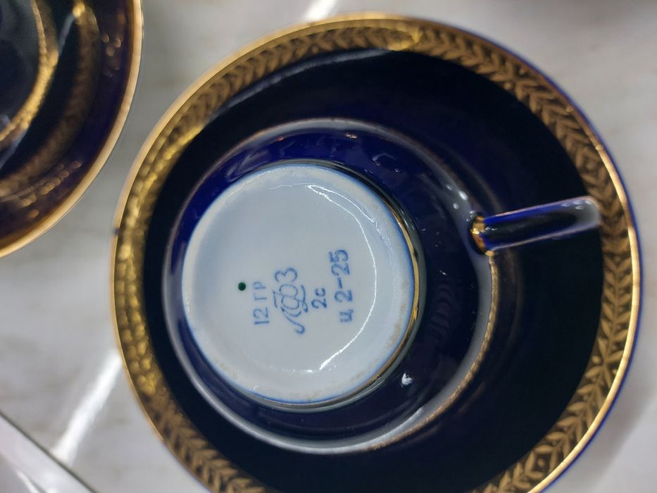 Фарфоровая чайная пара ЛФЗ