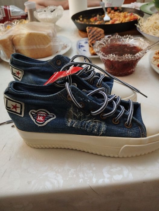 Кеды джинсовые, модные,молодежные 37 р