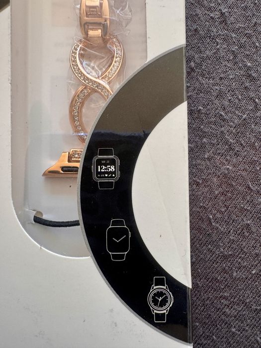 Brăţară ceas compatibilă Apple Watch – auriu roz 38–42mm