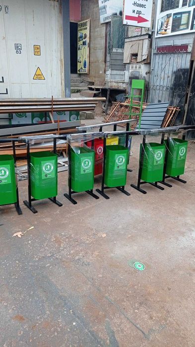 Урна металлическая для мусора, уличная урна