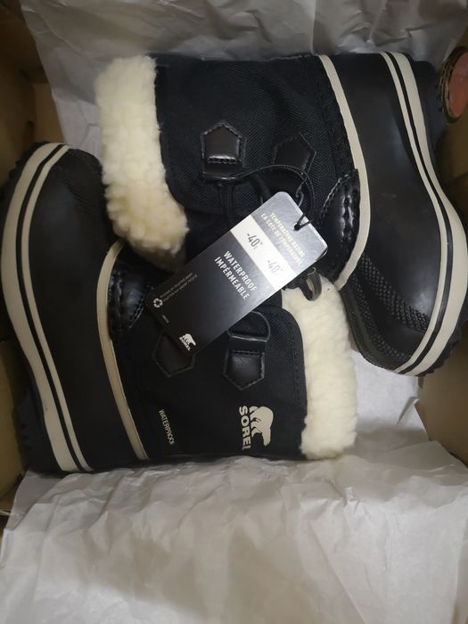 Cizme de zăpadă SORELChildrens Yoot Pac Nylon NC1962 Black 010