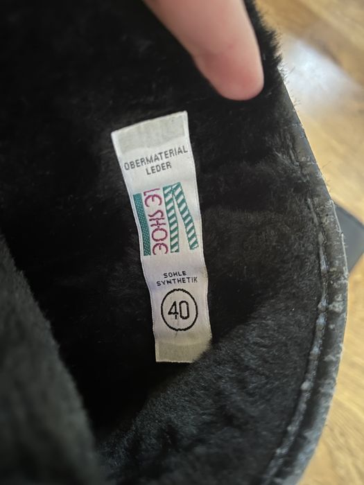 Зимни кожени ботуши LE SHOE – 100% вълна, №40, Made in Italy