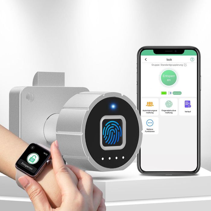 Заключващ механизъм на чекмеджето с пръстов отпечатък