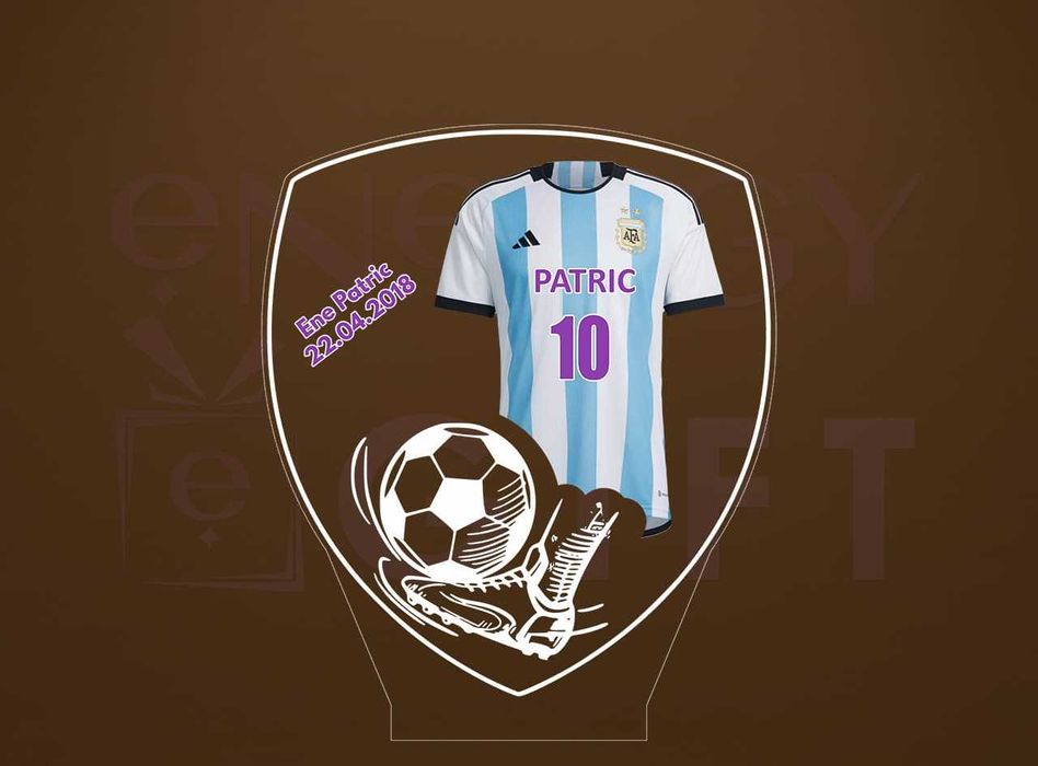 Lampa Led Personalizata – Fotbal AFA – Lionel Messi