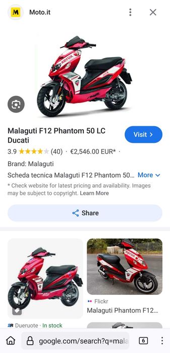 Malaguti F12 Phantom Digital - Acte