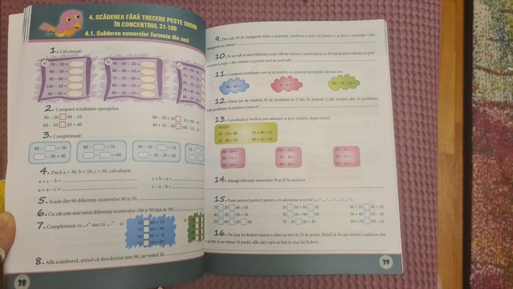 Culegere exerciții și probleme Matematica clasa I