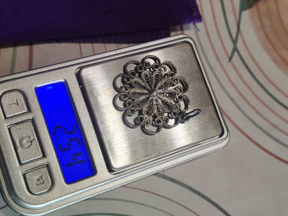 Сребърни старинни  висулки проба 925