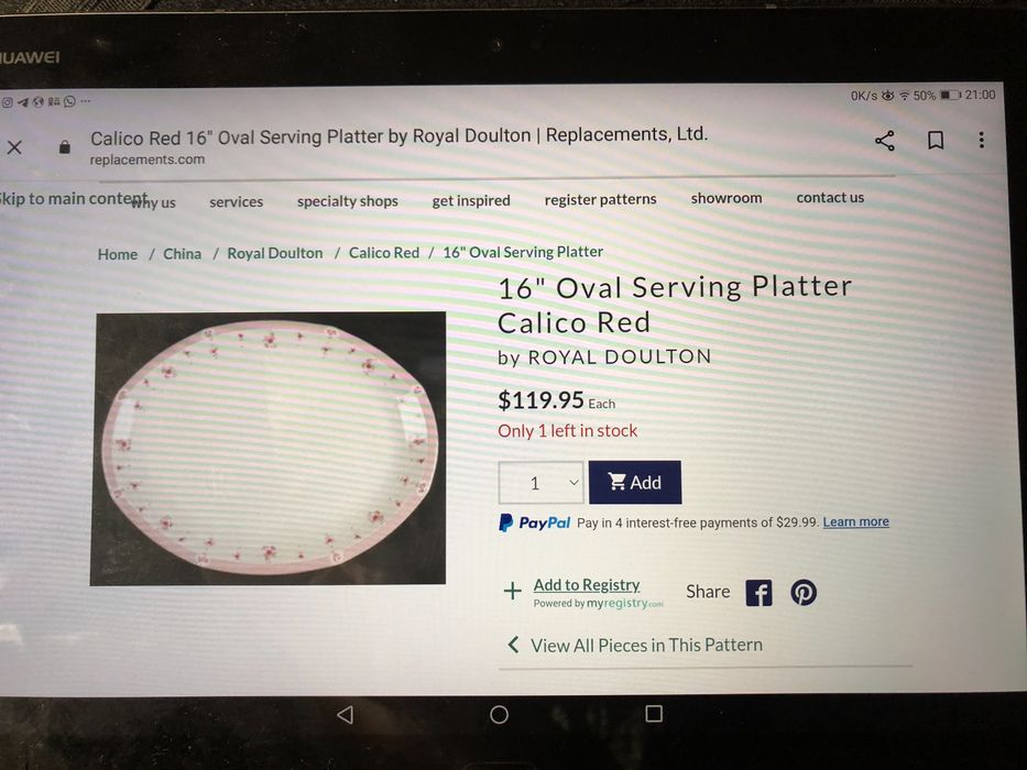 Порцеланово плато , Англия и други предмети