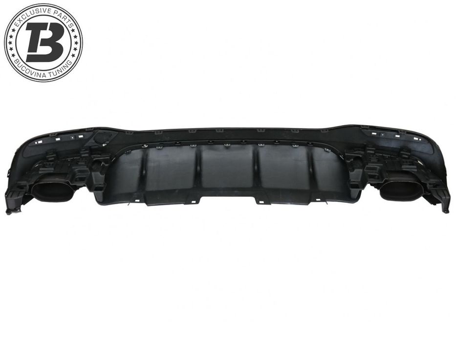 Difuzor Bara Spate cu Ornamente compatibil cu Mercedes GLE SUV W166 AMG