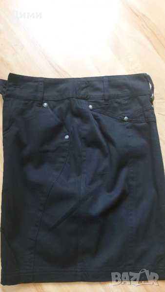 Спортно-елегантна пола в черно