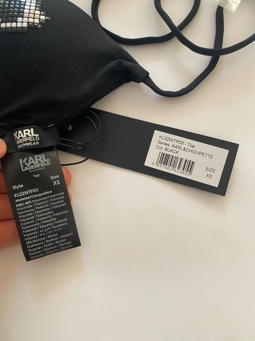 Дамско горнище на бански костюм Karl Lagerfeld, размер XS