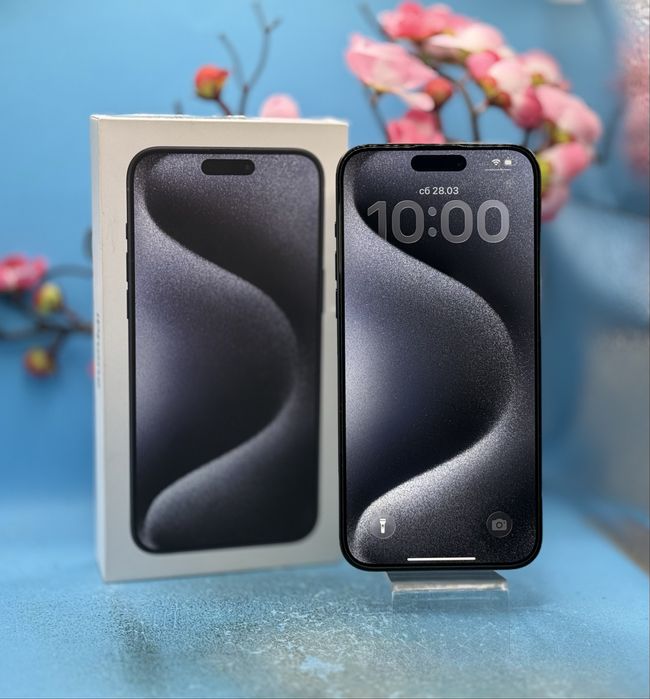 Apple iPhone 15 Pro Max, 256GB, 5G, Black Titanium + аксесоари