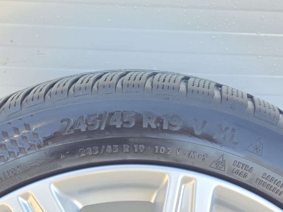 Roti/Jante  Audi R19,245/45 19,Anvelope iarna Continental DOT3323,SENZ